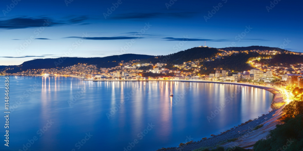 Fototapeta premium City panoramic aerial view, architecture