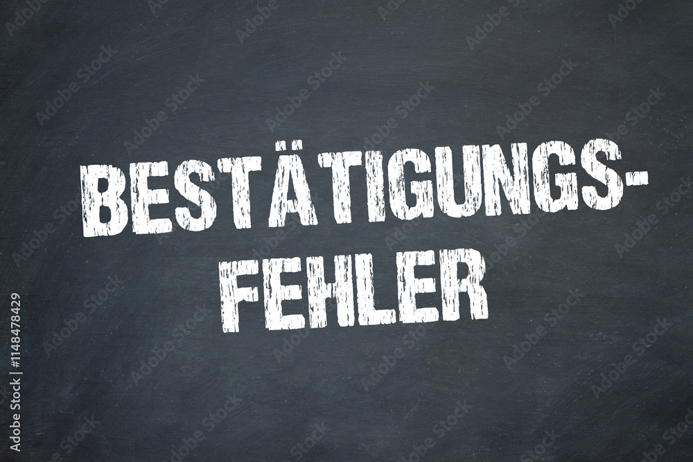 Obraz premium Bestätigungsfehler 
