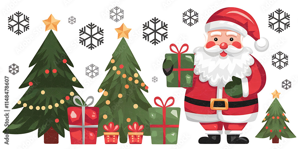 A cutout png design asset of a winter festival scene isolated on a white background A cutout png design asset of a winter festival scene isolated on a white background