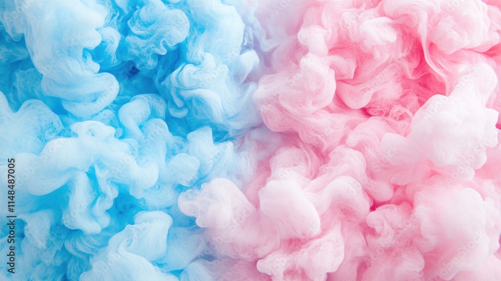 Abstract Blue And Pink Swirling Ink Clouds Abstract Blue And Pink Swirling Ink Clouds