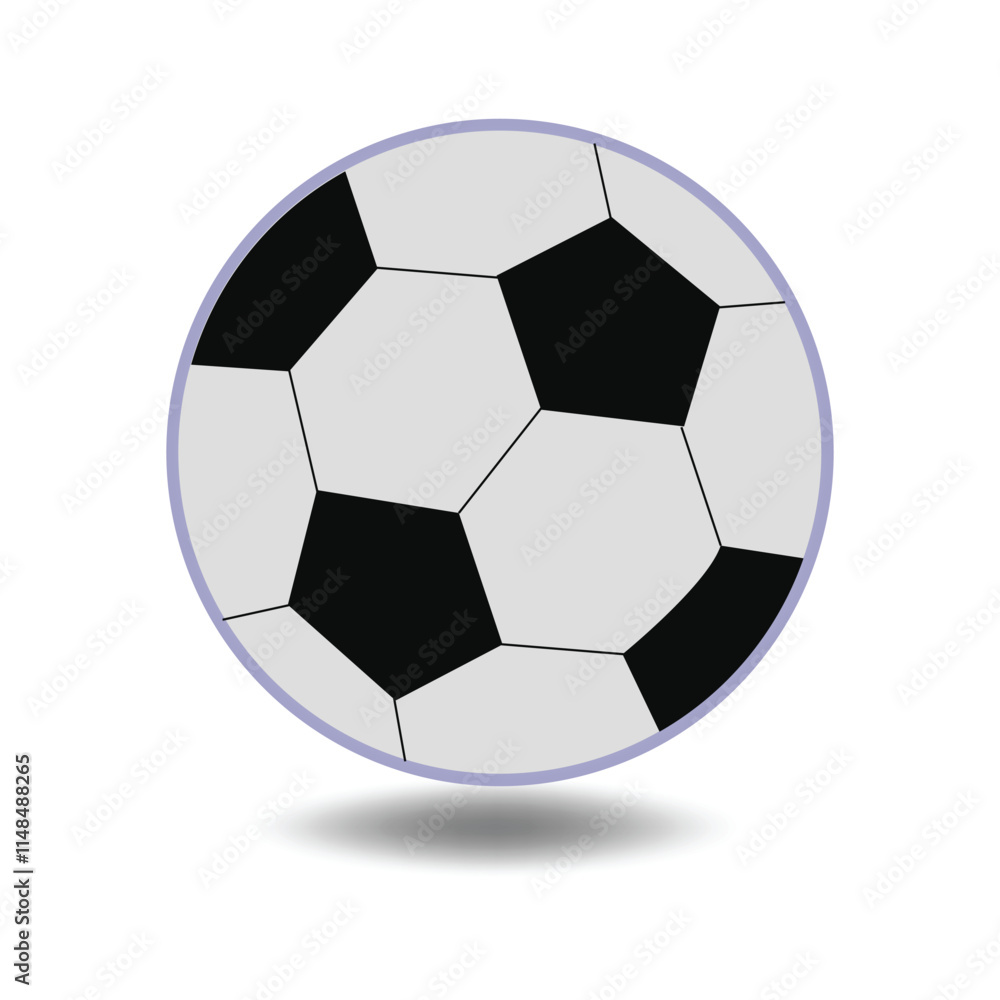 Vector Soccer Ball Icon Design on White Background Vector Soccer Ball Icon Design on White Background