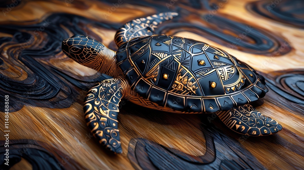 Intricate Native Turtle Design in High Fidelity Intricate Native Turtle Design in High Fidelity