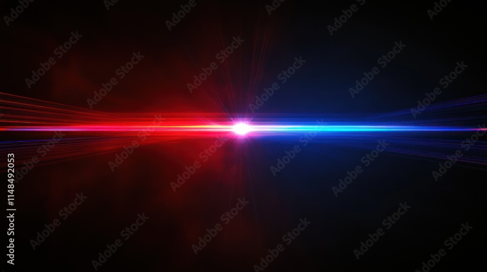 Clash of Lights: A Dynamic Abstract Composition of Red and Blue Light Streaks Clash of Lights: A Dynamic Abstract Composition of Red and Blue Light Streaks