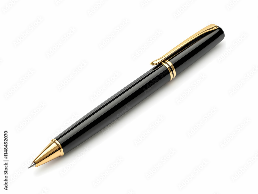 Elegant Black and Gold Pen Image Elegant Black and Gold Pen Image