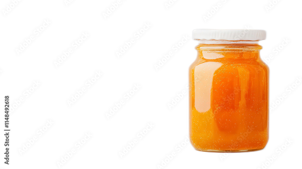 Jar of Golden Honey with Smooth Texture and Natural Sweetness