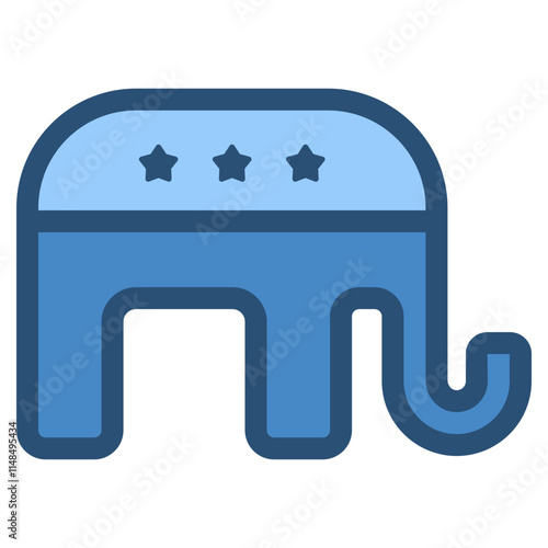 usa republican party symbol icon