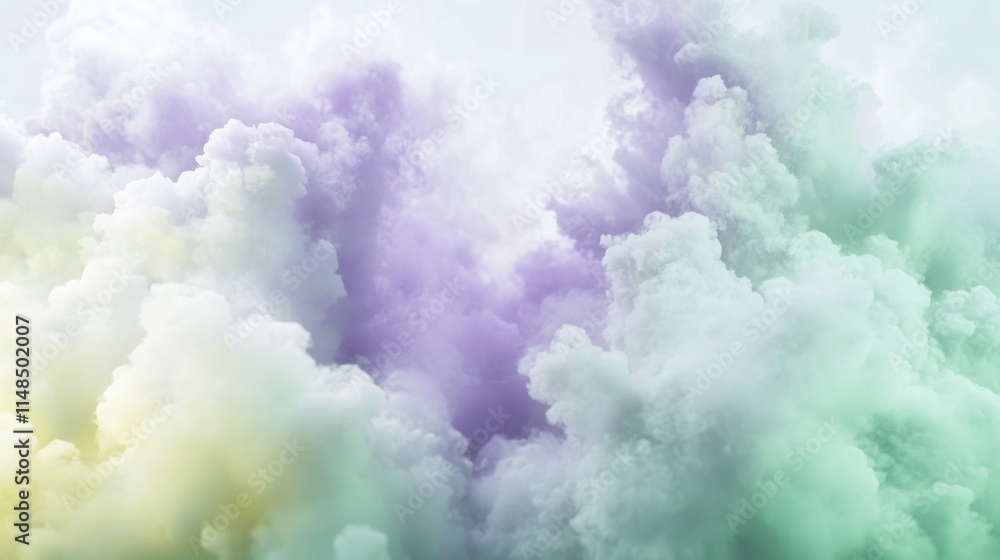 Fototapeta premium Pastel Cloudscape Dreamlike Soft Hues