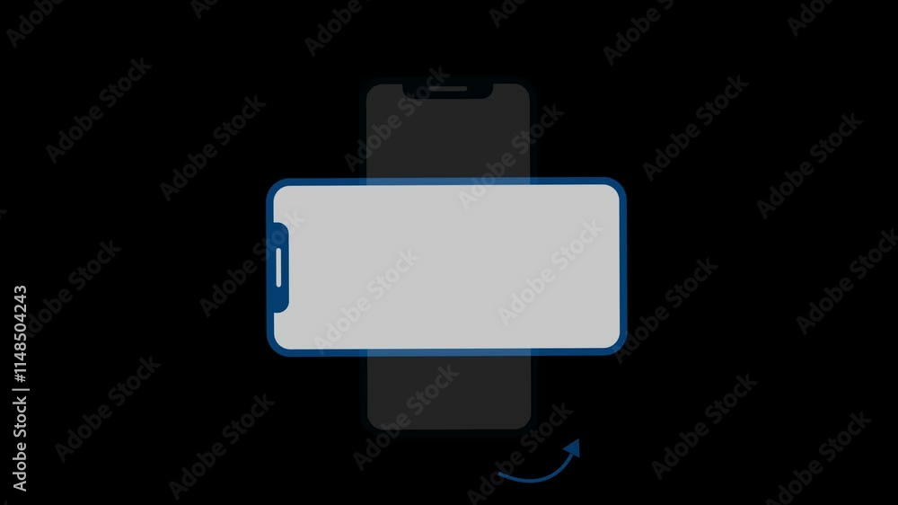 Smart phone icon rotating animation background . white screen on phone graphics. Smart phone icon rotating animation background . white screen on phone graphics.