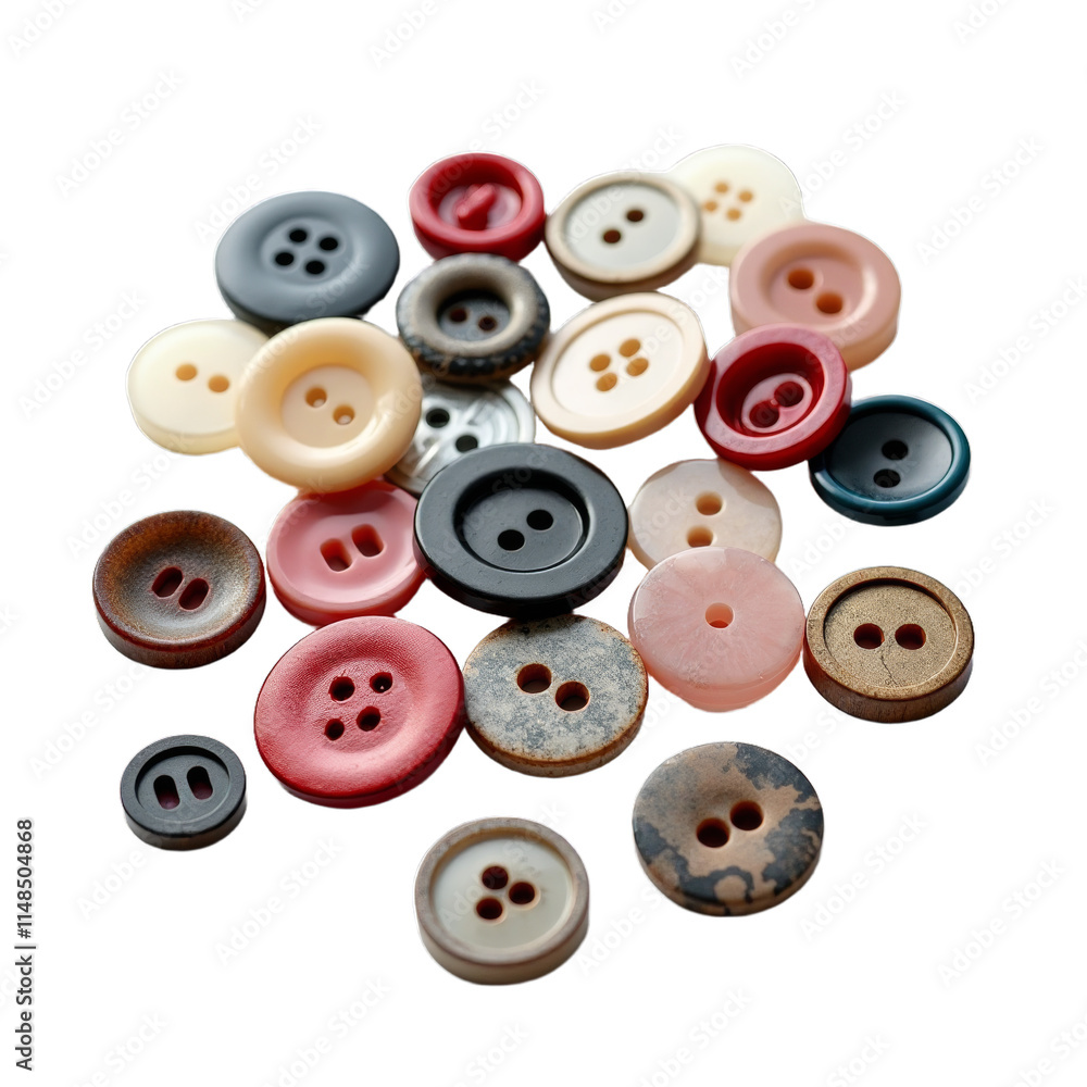 Colorful buttons on a black background