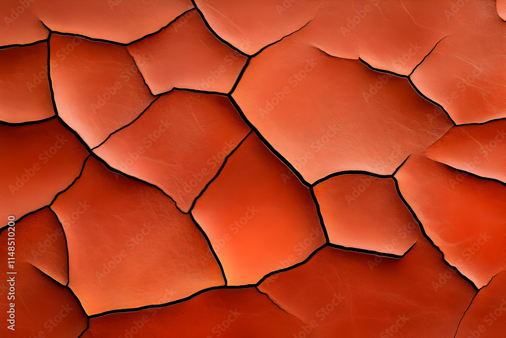 Abstract Orange Cracked Texture Background Abstract Orange Cracked Texture Background