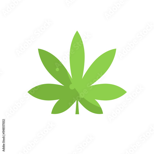 marijuana leaf , cannabis - vector icon