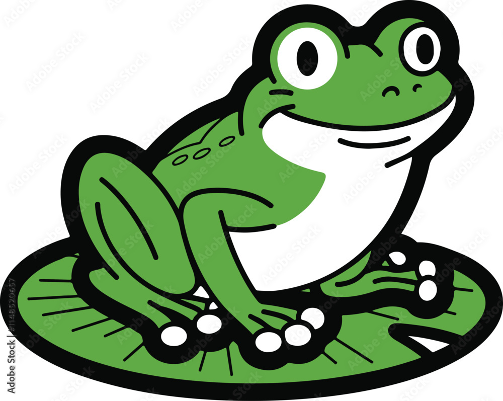 frog with a smile frog with a smile