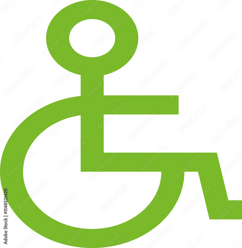 Wheelchair User icon design logo Wheelchair User icon design logo