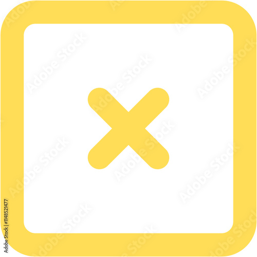 X Square icon design logo