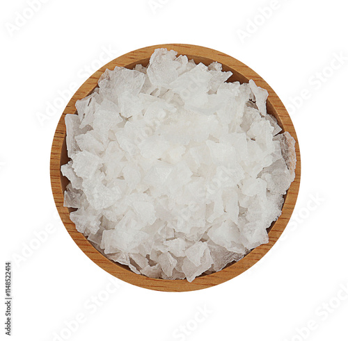 Flower of salt isolated on a white background with clipping paths