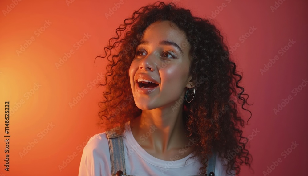 Pretty woman's expression on a color background. A spectacularly lifestyle wallpaper. Pretty woman's expression on a color background. A spectacularly lifestyle wallpaper.