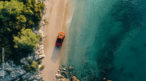 Wallpaper Mural Summer trip concept. top of view with copy space Torontodigital.ca