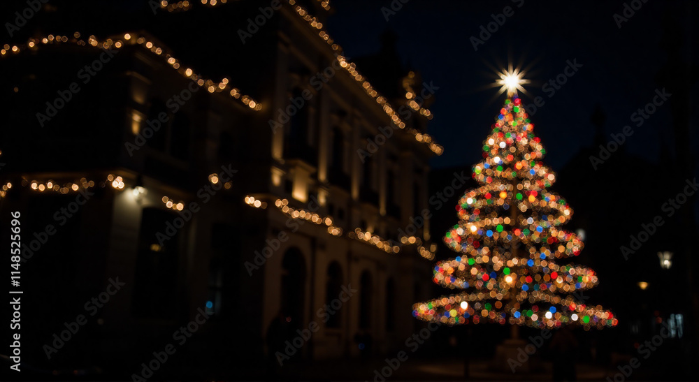 christmas tree in the city christmas tree in the city