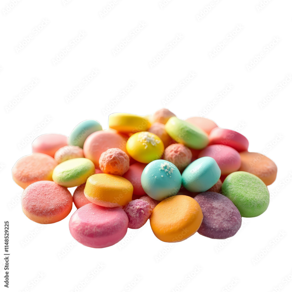 Assorted candy collection on black background Assorted candy collection on black background