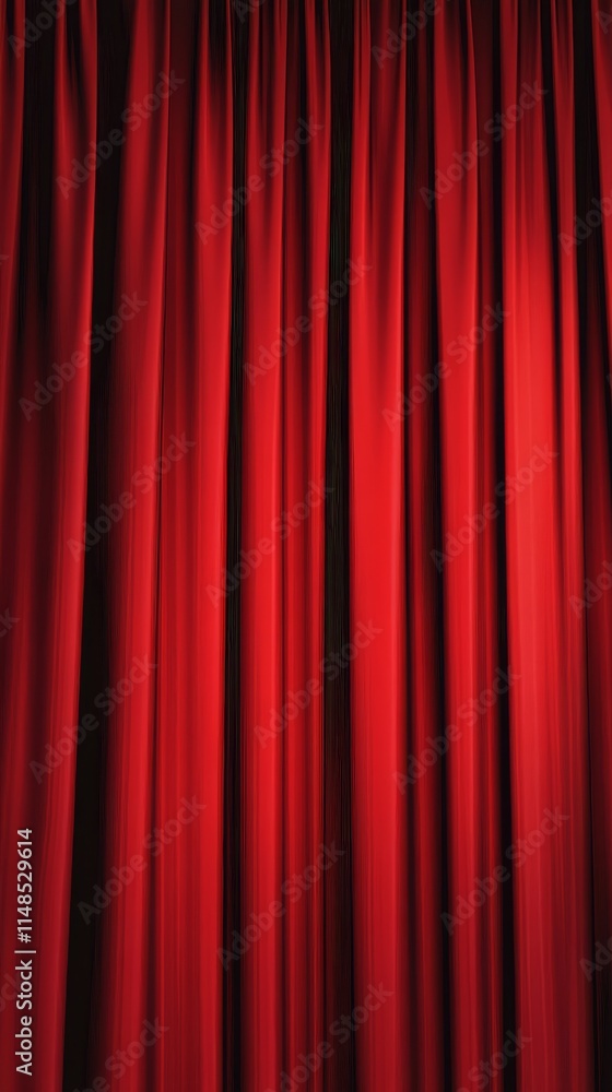 A rich red curtain, often used in theaters, creating a dramatic and inviting atmosphere. A rich red curtain, often used in theaters, creating a dramatic and inviting atmosphere.