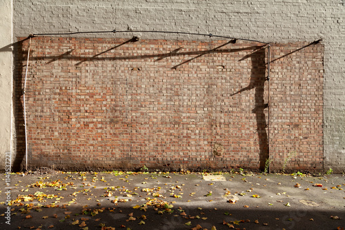 An empty brick wall, forms an interesting conceptual texture and background, London