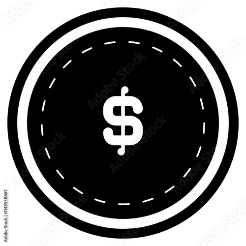 dollar coin icon