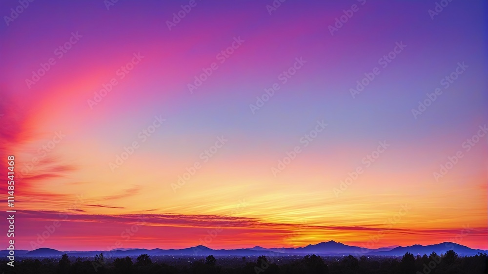 Fototapeta premium sunset over the mountains