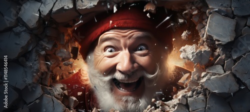 santa claus facial expression By Generated AI