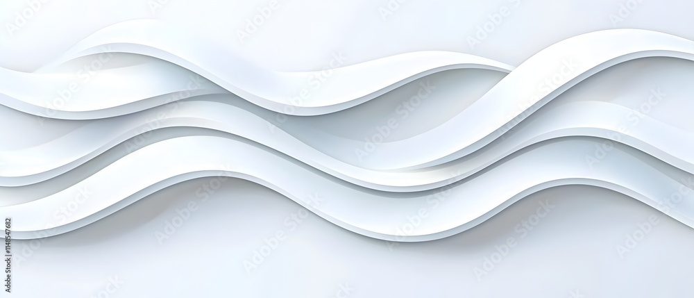 Obraz premium A white line with a wave pattern