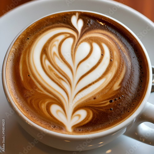 cup of coffee with heart