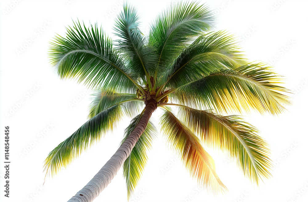 A coconut palm tree A coconut palm tree