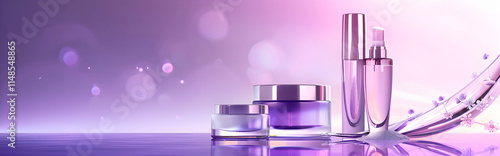 Purple cosmetic perfume for beauty brand