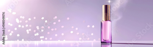 Purple cosmetic perfume for beauty brand