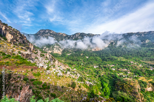 The Faralya Village view in Fethiye Town of Turkey photo