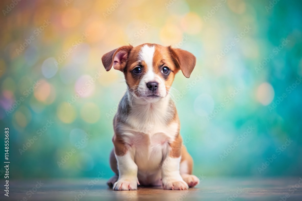 Adorable French Bulldog Puppy Posing, Copy Space, Right Side Adorable French Bulldog Puppy Posing, Copy Space, Right Side
