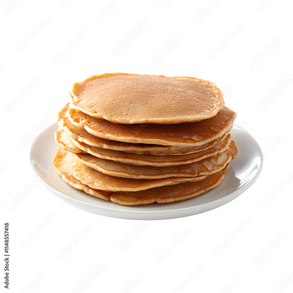 Delicious Buckwheat pancakes Isolated On Transparent Background Delicious Buckwheat pancakes Isolated On Transparent Background