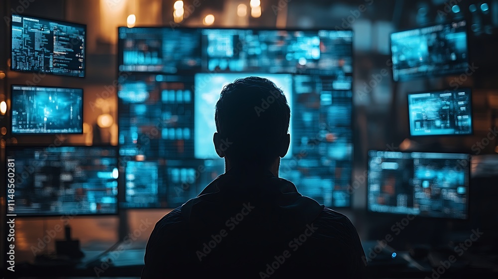 Control room technology modern office for data analysis insights Control room technology modern office for data analysis insights