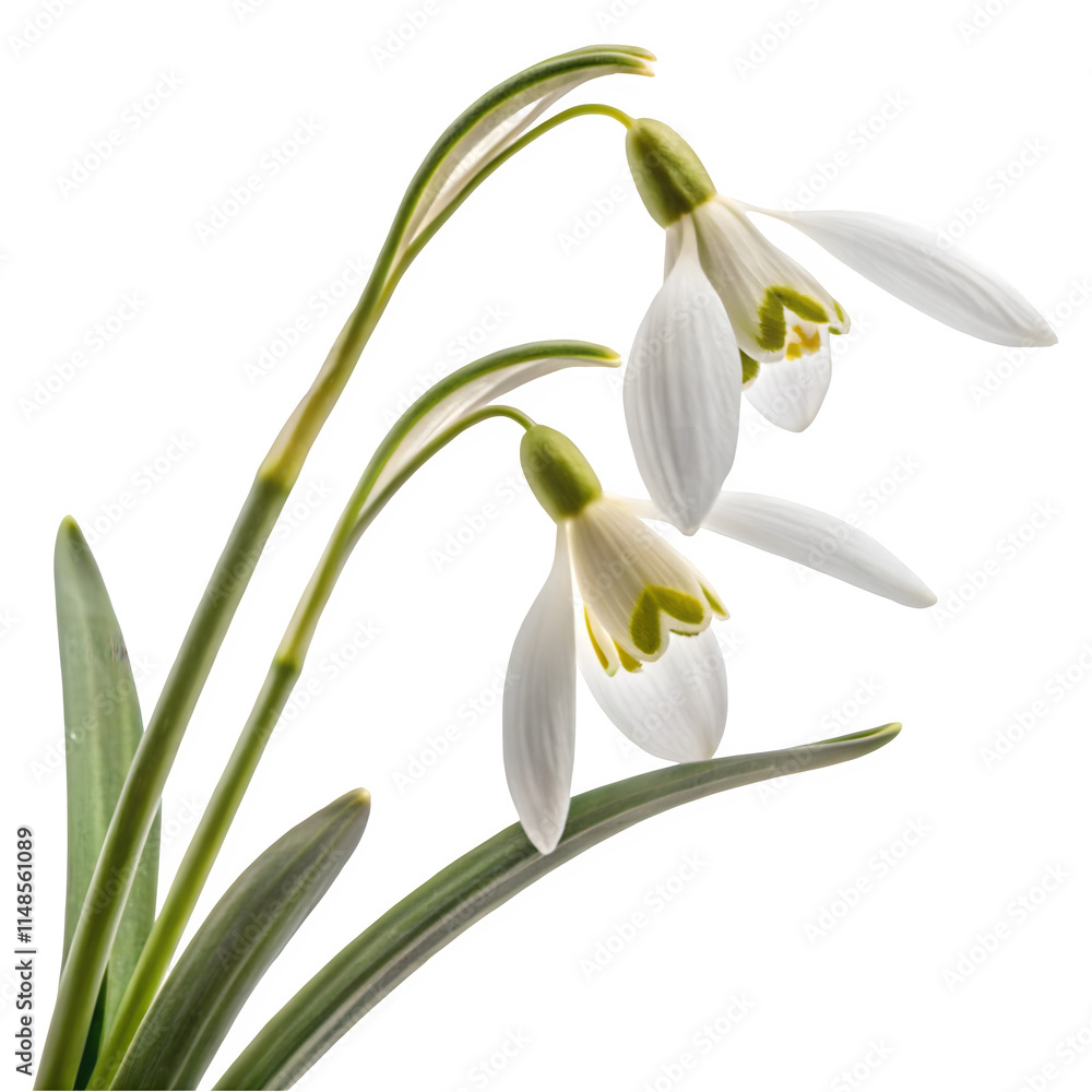 Bright bouquet of blooming galantus Bright bouquet of blooming galantus