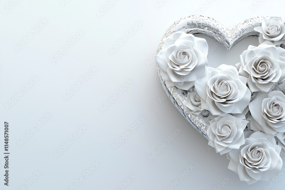 Obraz premium Abstract background with numerous overlapping 3D heart shapes in various sizes on the vibrant backgound for valentine wallpaper, love