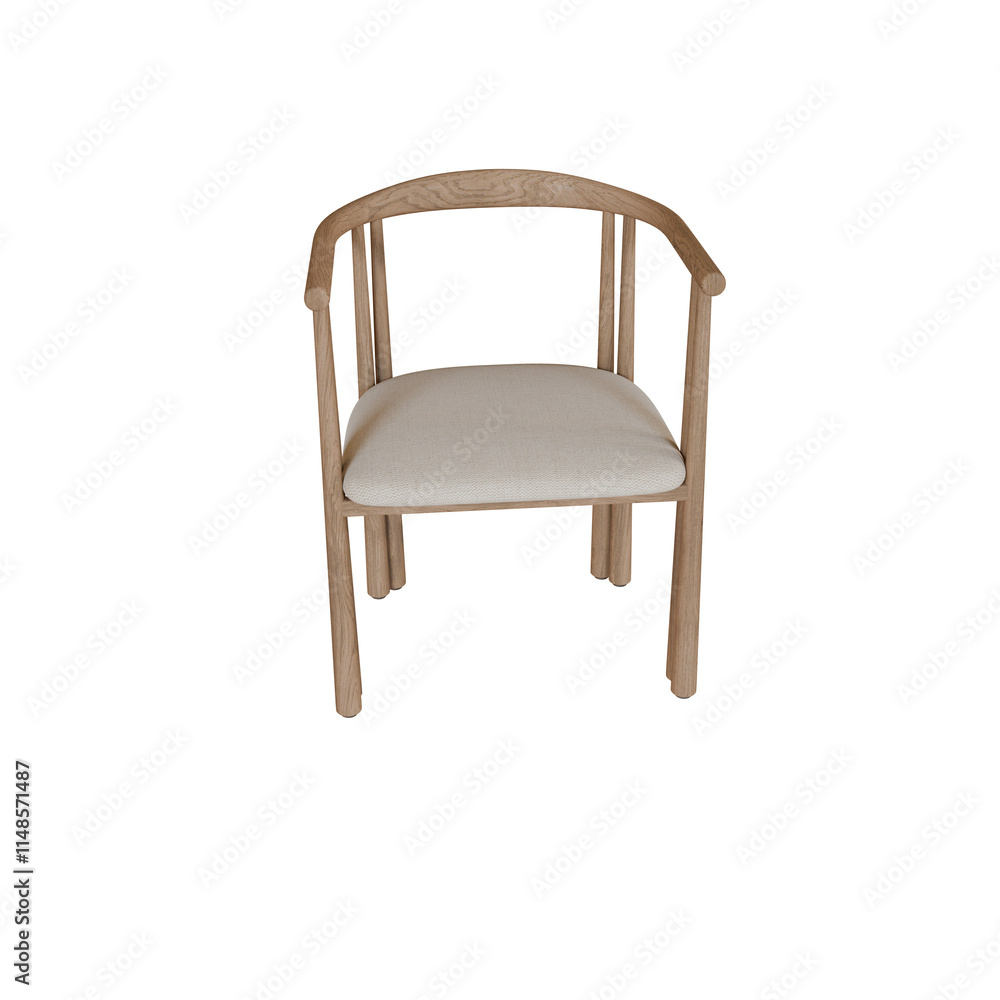 Elliot Dinning Chair isolated transparent background Elliot Dinning Chair isolated transparent background