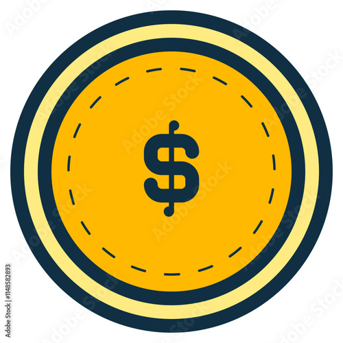 dollar coin icon