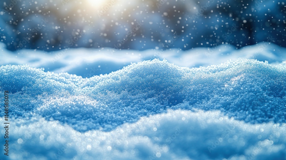 Sparkling snow drifts in winter sun. Sparkling snow drifts in winter sun.