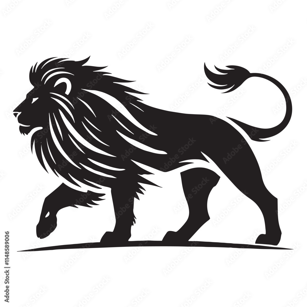 Lion silhouette for versatile design needs in media - Lion black vector
Lion silhouette for versatile design needs in media - Lion black vector