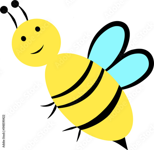 Cute bee clipart 