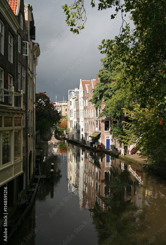 Fototapeta premium Canal in Utrecht, Holland