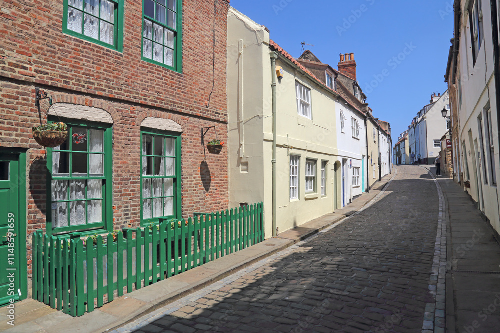 Street in Whitby, UK Street in Whitby, UK