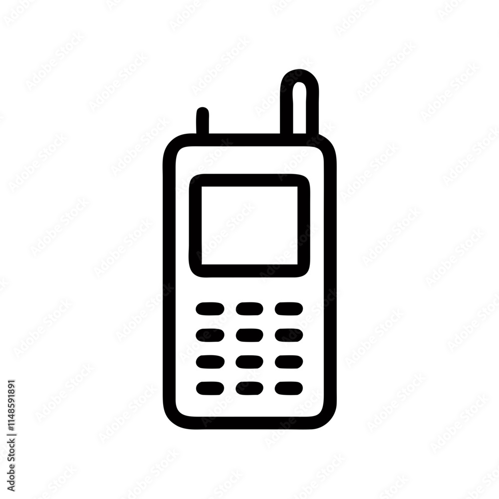 old phone isolated on white old phone isolated on white