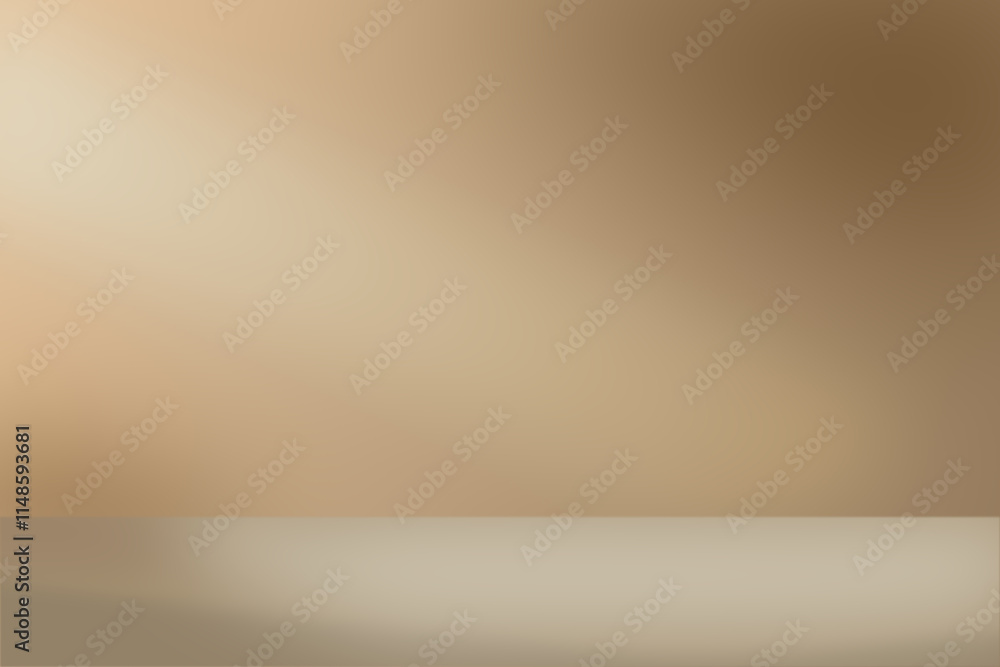 Elegant Beige Gradient Background with Soft Light for Product Display. Elegant Beige Gradient Background with Soft Light for Product Display.