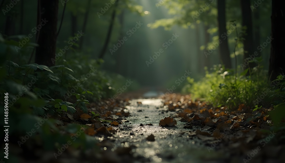 Obraz premium stream in the forest