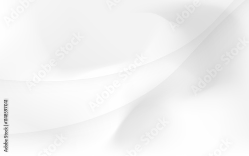 Wallpaper Mural White abstract flowing background design curve minimal clean Torontodigital.ca